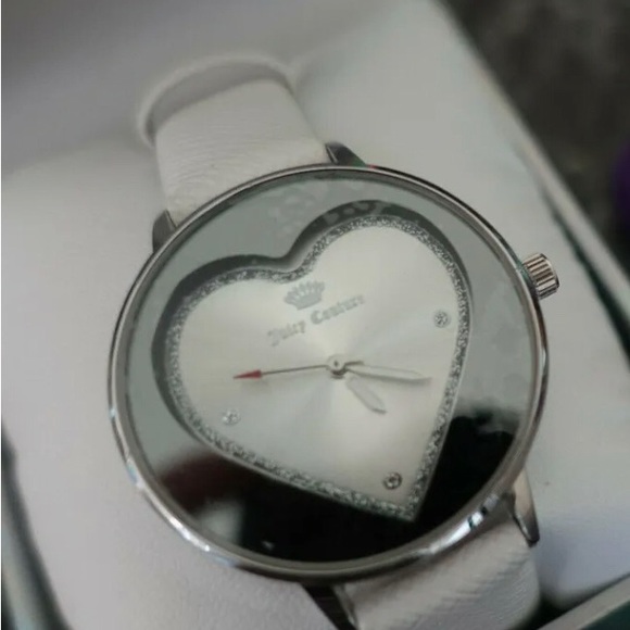 NWT Black Label Juicy Couture Watch in Stainless Silver w Rhinestone Accents - Picture 3 of 11